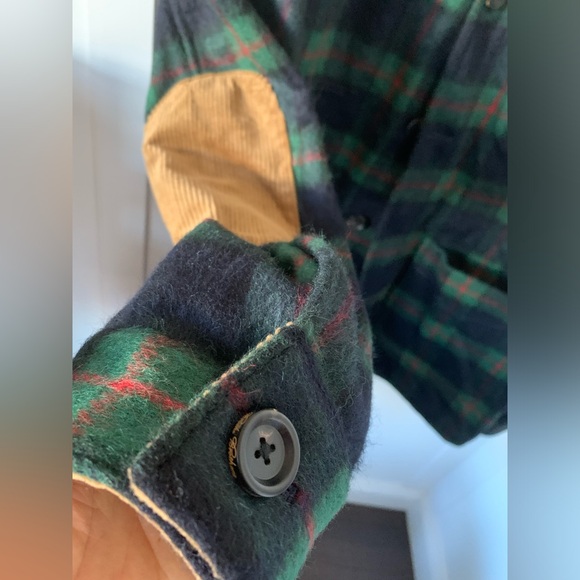 NWT Brooks Brothers Wool Blend Tartan Jacket, Corduroy Patches, Plaid, XL - Picture 5 of 15